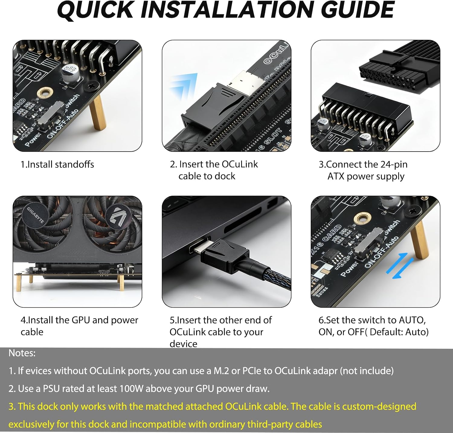 OCuLink PCIe 4.0 X4 64Gbps SFF - Oculink Egpu Mini Pc recension och pris