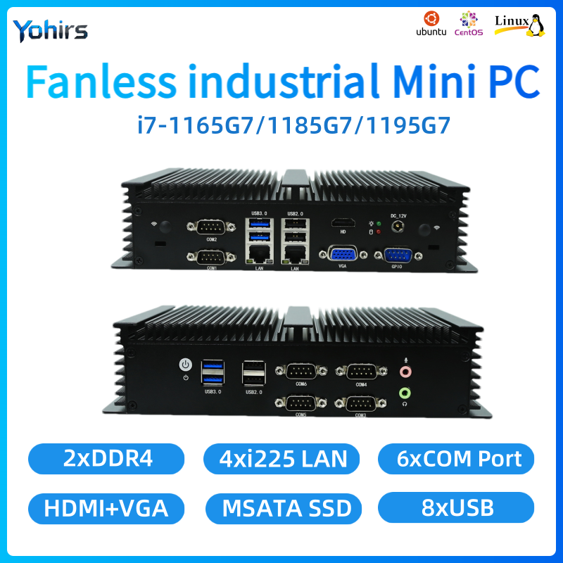 Fanless Embedded PC Intel Core - Fanless Industrial Pc Rs485 Core I7 recension och pris